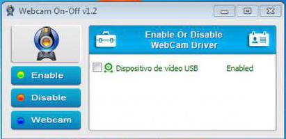 як відключити камеру на ноутбуці windows 7